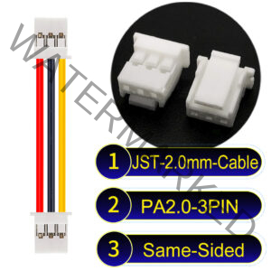 JST PA2.0 3Pin Same-Side-Head Cable