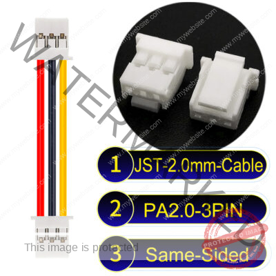 JST PA2.0 3Pin Same-Side-Head Cable