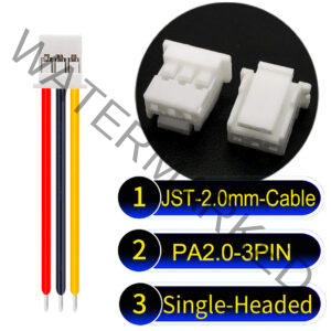 JST PA2.0 3Pin Single-Headed Cable