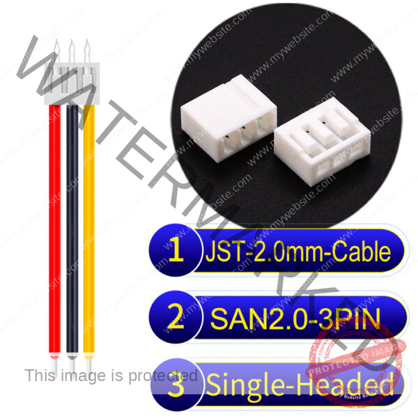 JST 2.0mm SAN2.0 3Pin Single-Headed Cable