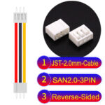 JST 2.0mm SAN2.0 3Pin Reverse-Side-Head Cable