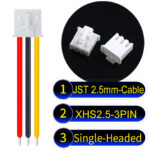 JST XHS2.5 with Belt Lock 3Pin Single-Headed Cable