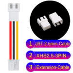 JST XHS2.5 with Belt Lock 3Pin Male Female Extension Cable