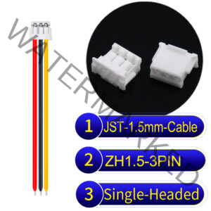 JST ZH1.5 3Pin Single-Headed Cable