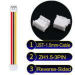 JST ZH1.5 3Pin Reverse-Side-Head Cable