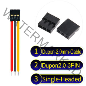 Dupont 2.0mm 3Pin Single-Headed Cable