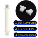 JST SH1.0 3Pin Reverse-Side-Head Cable