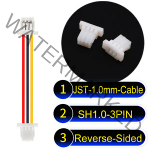 JST SH1.0 3Pin Reverse-Side-Head Cable