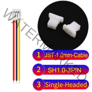 JST SH1.0 3Pin Single-Headed Cable