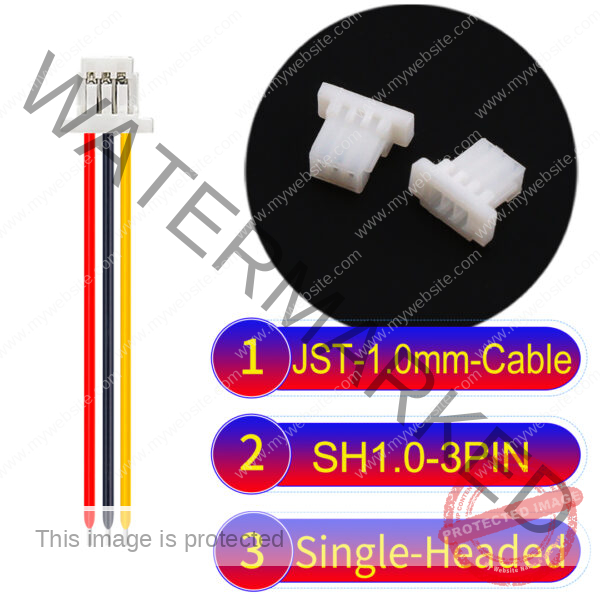 JST SH1.0 3Pin Single-Headed Cable