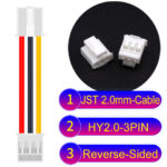 JST HY2.0mm 3-Pin Reverse-Side-Head 22AWG PVC Cable