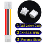 JST XHS2.5 with Belt Lock 3Pin Reverse-Side-Head Cable