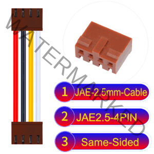 JAE 2.5mm 4-Pin Same-Side-Head 22AWG PVC Cable