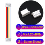 Molex MX1.25mm Picoblade 4-Pin Same-Side-Head 28AWG UL1571 Cable