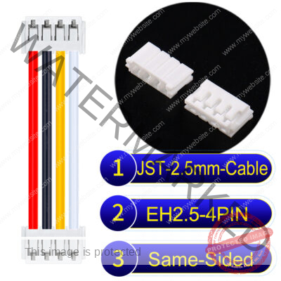 JST EH2.5 4-Pin Same-Side-Head 2.5mm PVC Cable