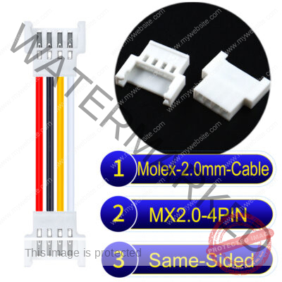 Molex MX2.0mm 4-Pin Female Same-Side-Head Cable