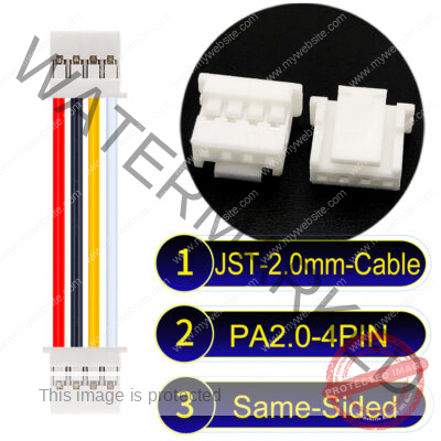 JST PA2.0 4Pin Same-Side-Head Cable