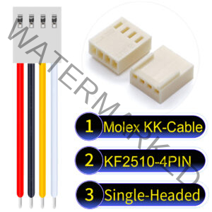 Molex KK-Cable KF2510 4-Pin Single-Headed PVC Cable