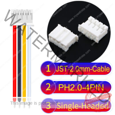 JST PH2.0 4Pin Single-Headed Cable