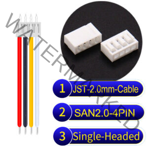 JST 2.0mm SAN2.0 4Pin Single-Headed Cable