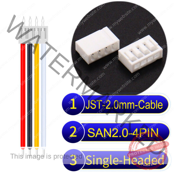 JST 2.0mm SAN2.0 4Pin Single-Headed Cable