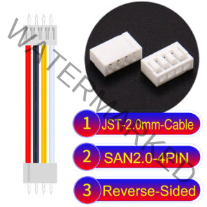 JST 2.0mm SAN2.0 4Pin Reverse-Side-Head Cable