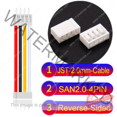 JST 2.0mm SAN2.0 4Pin Reverse-Side-Head Cable