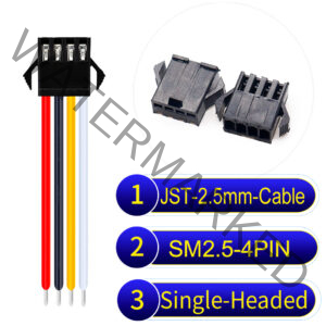 JST 2.5mm SM2.54 4Pin Single-Headed Cable