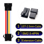 JST 2.5mm SM2.54 4Pin Male Female Extension Cable