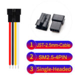 JST 2.5mm SM2.54 4Pin Female Single-Headed Cable