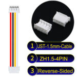 JST ZH1.5 4Pin Reverse-Side-Head Cable