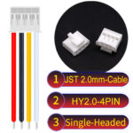 JST HY2.0mm 4-Pin Single-Headed 22AWG PVC Cable