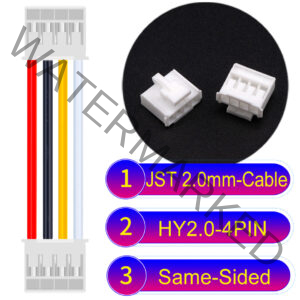 JST HY2.0mm 4-Pin Same-Side-Head 22AWG PVC Cable