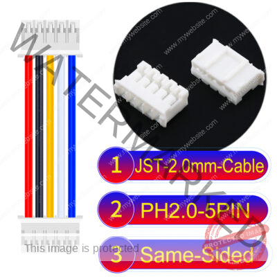 JST 2.0mm PH2.0 5Pin Same-Side-Head Cable