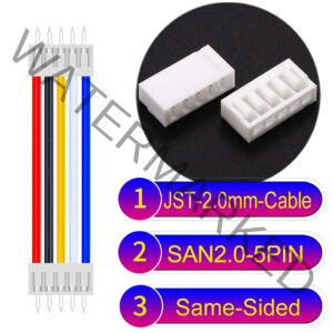 JST 2.0mm SAN2.0 5Pin Same-Side-Head Cable