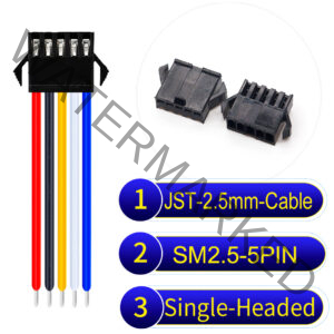 JST 2.5mm SM2.54 5Pin Single-Headed Cable