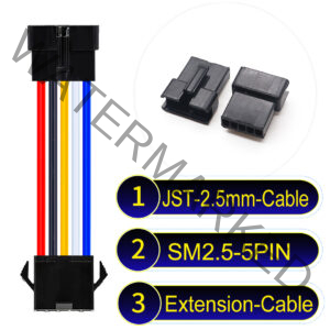 JST 2.5mm SM2.54 5Pin Male Female Extension Cable