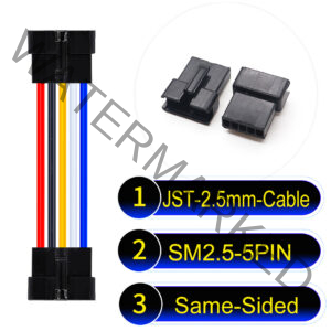 JST 2.5mm SM2.54 5Pin Female Same-Side-Head Cable