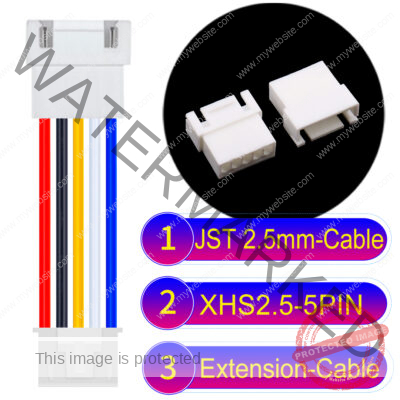 JST XHS2.5 with Belt Lock 5Pin Male Female Extension Cable