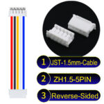 JST ZH1.5 5Pin Reverse-Side-Head Cable