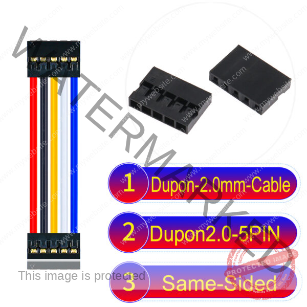 Dupont 2.0mm 5Pin Same-Side-Head Cable