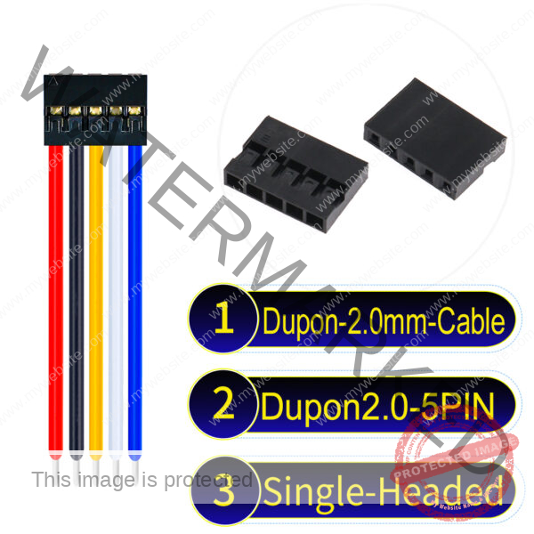 Dupont 2.0mm 5Pin Single-Headed Cable