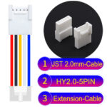 JST HY2.0mm 5-Pin Extension Cable 22AWG PVC Cable