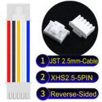 JST XHS2.5 with Belt Lock 5Pin Reverse-Side-Head Cable