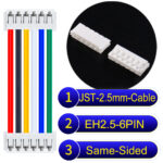 JST EH2.5 6-Pin Same-Side-Head 2.5mm PVC Cable