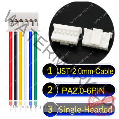 JST PA2.0 6Pin Single-Headed Cable