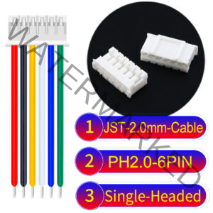 JST PH2.0 6Pin Single-Headed Cable