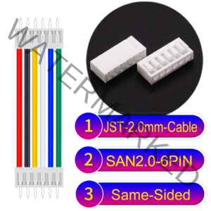 JST 2.0mm SAN2.0 6Pin Same-Side-Head Cable