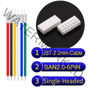 JST 2.0mm SAN2.0 6Pin Single-Headed Cable