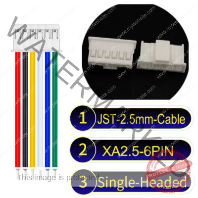 JST 2.5mm XA 6Pin Single-Headed Cable